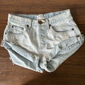 Light Wash Denim One Teaspoon Shorts